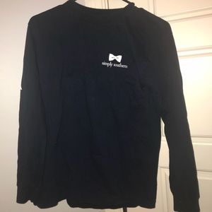 simply southern long sleeve tee (navy)